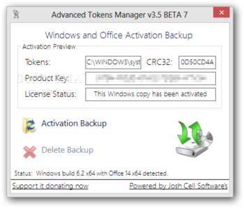 Advanced Tokens Manager screenshot