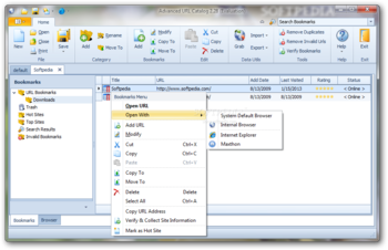 Advanced URL Catalog screenshot