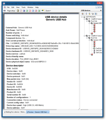 Advanced USB Port Monitor screenshot