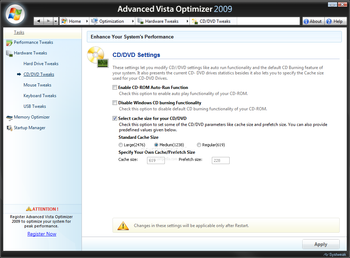Advanced Vista Optimizer 2009 screenshot 10