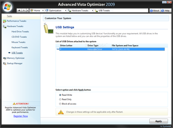 Advanced Vista Optimizer 2009 screenshot 13