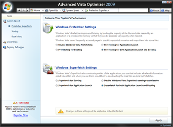 Advanced Vista Optimizer 2009 screenshot 16