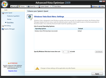 Advanced Vista Optimizer 2009 screenshot 18