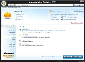 Advanced Vista Optimizer 2009 screenshot 21
