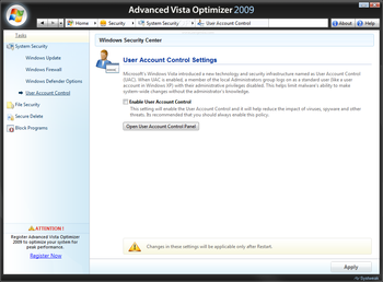 Advanced Vista Optimizer 2009 screenshot 25