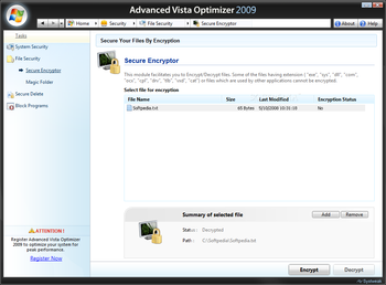 Advanced Vista Optimizer 2009 screenshot 26