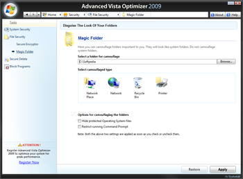 Advanced Vista Optimizer 2009 screenshot 27