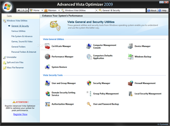 Advanced Vista Optimizer 2009 screenshot 36