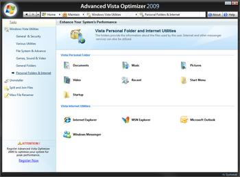 Advanced Vista Optimizer 2009 screenshot 41