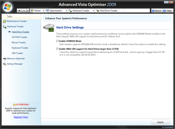 Advanced Vista Optimizer 2009 screenshot 9
