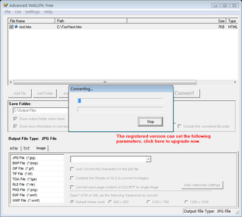 Advanced Web2Pic Free screenshot
