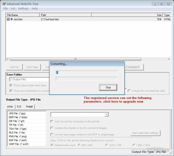 Advanced Web2Pic Free screenshot 2