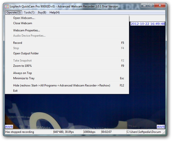 Advanced Webcam Recorder screenshot 2