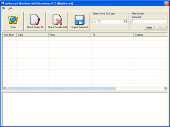 Advanced Windows  Mail  Recovery screenshot 2