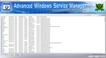 Advanced Windows Service Manager screenshot