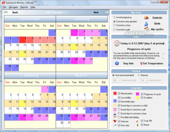 Advanced Woman Calendar screenshot 3