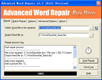 Advanced Word Repair screenshot