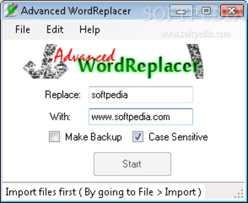 Advanced WordReplacer screenshot