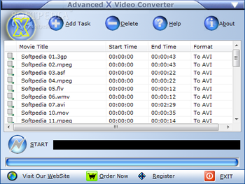 Advanced X Video Converter screenshot