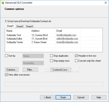 Advanced XLS Converter screenshot 2