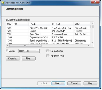 Advanced XLS Converter screenshot