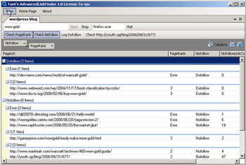 AdvancedLinkFinder screenshot 2