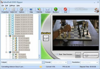 AdvdSoft DVD Ripper screenshot 2
