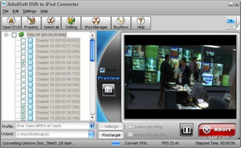 AdvdSoft DVD to iPod Converter screenshot 2