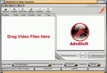 AdvdSoft FLV Video Converter screenshot 2