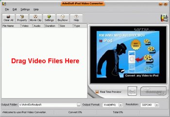 AdvdSoft iPod Video Converter screenshot 2