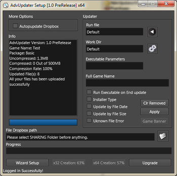 AdvUpdater screenshot