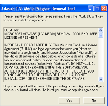 Adware T.V. Media Removal Tool screenshot