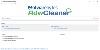 AdwCleaner screenshot