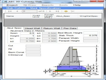 AEC 3D Culverts-Slab screenshot