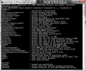 Aefdisk32 screenshot 2
