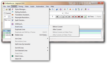 Aegisub screenshot 3
