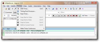 Aegisub screenshot 4