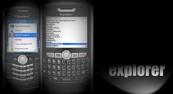 Aerize Explorer for T-mobile BlackBerry Curve 8320 screenshot