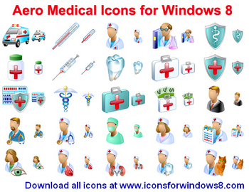 Aero Medical Icons for Windows 8 screenshot
