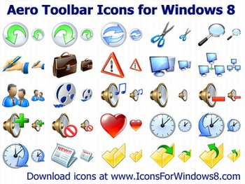 Aero Toolbar Icons for Windows 8 screenshot