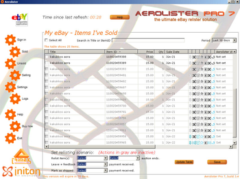 Aerolister Pro 7 screenshot