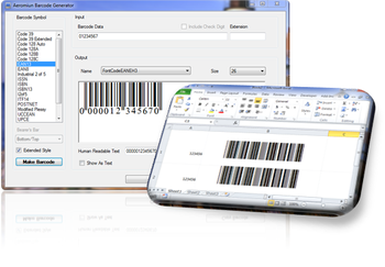 Aeromium Barcode Fonts screenshot