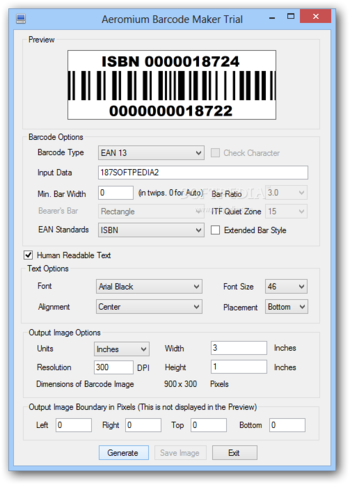 Aeromium Barcode Maker screenshot