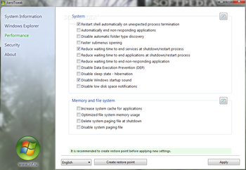 AeroTweak screenshot 2