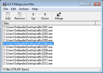 A.F.7 Merge Your Files screenshot
