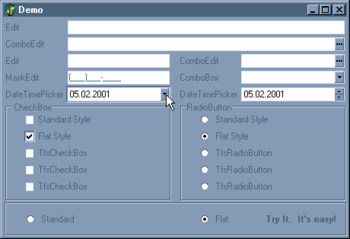 AfalinaSoft Flat Controls screenshot 2