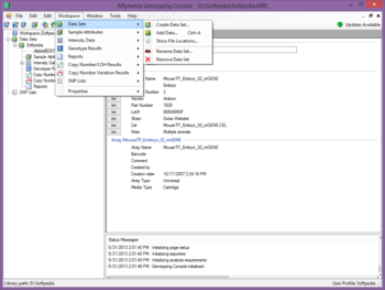 Affymetrix Genotyping Console screenshot 4