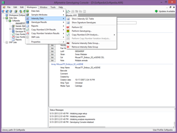 Affymetrix Genotyping Console screenshot 5