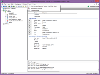 Affymetrix Genotyping Console screenshot 7