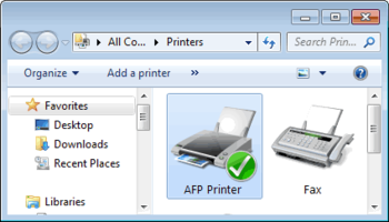 AFP Printer screenshot